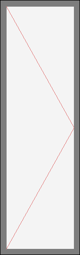 Дверь на балкон  «Хрущевка» для серии 1-137 и 1-528. Размер 680x2140 (Ш х В, мм.). Типовая схема открывания.